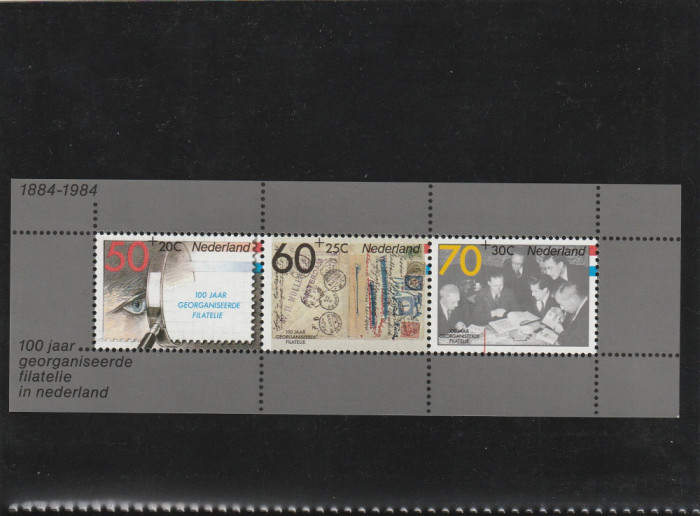 Olanda 1984-100 de ani de filatelie in Olanda,MNH,Mi.Bl.26