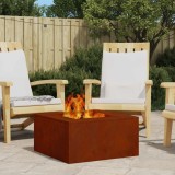 vidaXL Cuptor de foc Maro 60 x 60 x 30 cm Oțel rezistent de intemperii 858919
