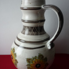 VAZA VECHE DE CERAMICA "JASBA" INALTIMEA 50 cm. WEST - GERMANY