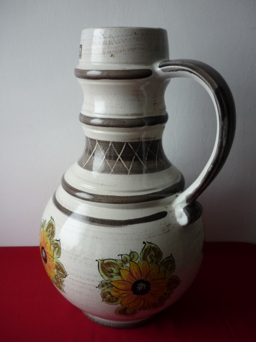 VAZA VECHE DE CERAMICA &quot;JASBA&quot; INALTIMEA 50 cm. WEST - GERMANY