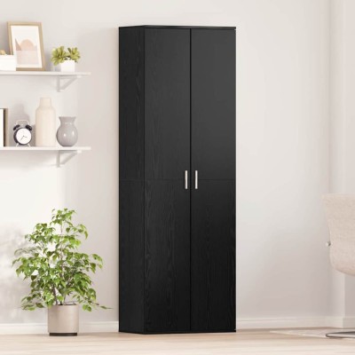 vidaXL Bufet Stejar negru 60 x 35 x 180 cm Lemn compozit foto