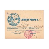 Organizația R.A.I. - Turism, legitimație de participare, 1946