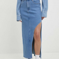 Answear Lab fusta jeans maxi, drept