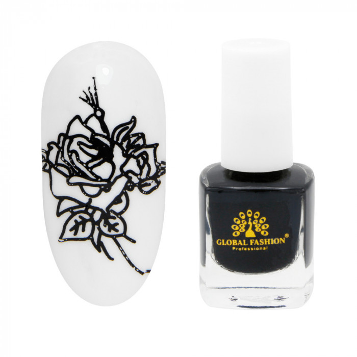 Oja pentru stampila unghii, 5ml, neagra