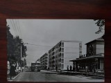 CPIB 23395 CARTE POSTALA - VEDERE DIN ROMAN, CIRCULATA, 1967, STAMPILE, TIMBRU, AUTOBUZ, BICICLETA