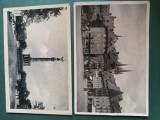 grup doua carti postale circulate , anii 1930 - 1940