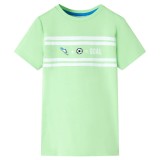 Tricou pentru copii, verde neon, 140, vidaXL