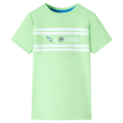 Tricou pentru copii, verde neon, 140 foto