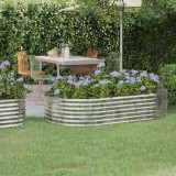 vidaXL Strat &icirc;nălțat grădină 175x100x36 cm oțel galvanizat