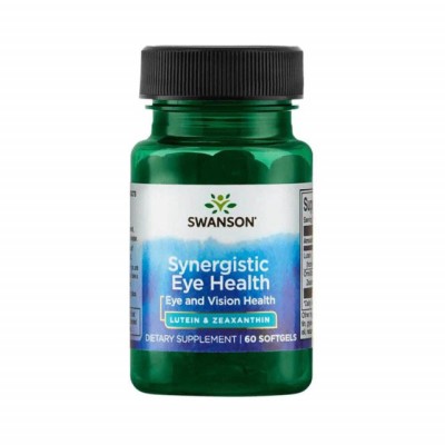 Lutein &amp;amp; Zeaxanthin (Synergistic Eye Health) 60 capsule Swanson foto