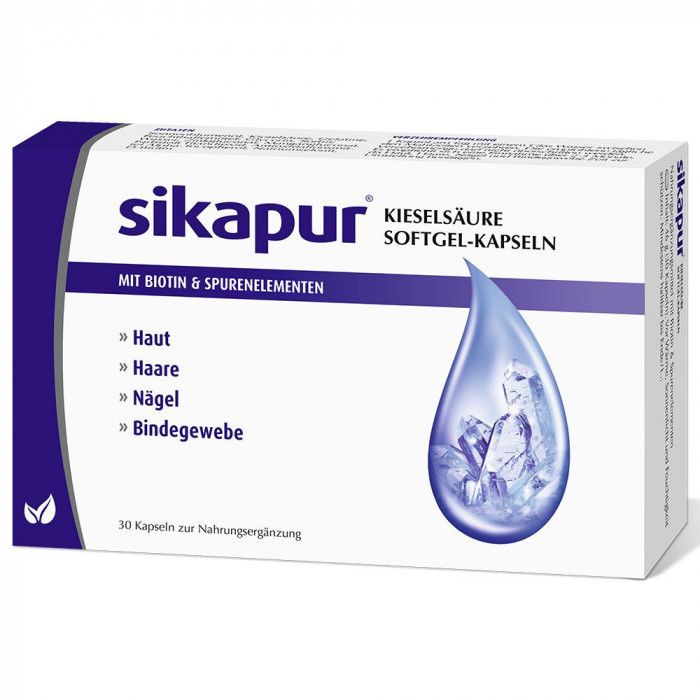 Supliment Alimentar, Sikapur, Silica sub forma de Acid Silicilic, pentru Par, Piele si Unghii Sanato