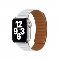Curea pentru Apple Watch 1/2/3/4/5/6/7/8/SE/SE 2/Ultra (42/44/45/49mm) Techsuit Watchband (W035) White