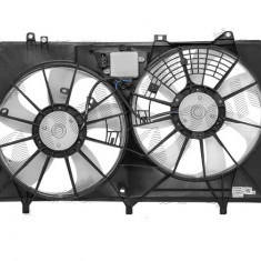 GMV radiator electroventilator Lexus RX, 2009-2015, RX350, motor 3.5 V6, benzina, cutie automata, cu AC, 375/375 mm; 3 pini, cu modul de control elec