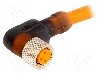 Conector M8, 3 pini, clasa etanseitate {{Clasa etan&amp;#351;eitate}}, LUMBERG AUTOMATION - 11337 RKMWV/LED A 3-06/5 M