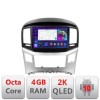 Navigatie HHyundai H1 Starex 2016- C-h1 Android Octa Core Ecran 2K QLED GPS 4G 4+32GB 360 KIT-h1+EDT-E409-2K CarStore Technology