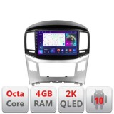 Navigatie HHyundai H1 Starex 2016- C-h1 Android Octa Core Ecran 2K QLED GPS 4G 4+32GB 360 KIT-h1+EDT-E409-2K CarStore Technology
