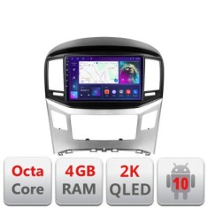 Navigatie HHyundai H1 Starex 2016- C-h1 Android Octa Core Ecran 2K QLED GPS 4G 4+32GB 360 KIT-h1+EDT-E409-2K CarStore Technology