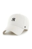 47 brand șapcă de baseball din bumbac MLB New York Yankees culoarea bej, uni, B-FNDTN17GWS-SSA