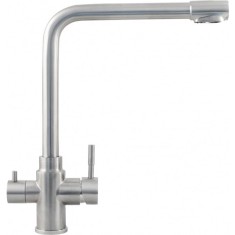 Baterie bucatarie Ermetiq, cu 3 cai apa filtrata/calda/rece, Inox