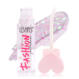 Fard Lichid Pleoape cu Glitter Ushas Fashion, 01