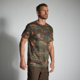 TRICOU REZISTENT 100 CAMO WOODLAND VERDE, Solognac