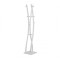 Cuier metalic HM W50, cu 9 agatatori, tip pom, robust, alb