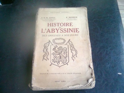 HISTOIRE DE L&amp;#039;ABYSSINIE - A.H.M. JONES foto