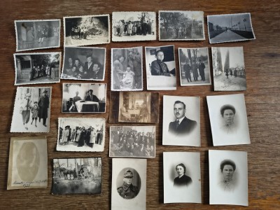 Lot 41 fotografii mici, vechi cu diverse teme / C1DP foto
