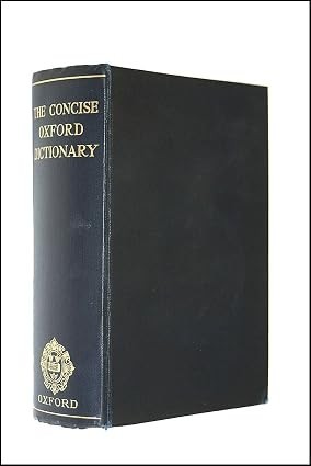 E. McIntosh - The Concise Oxford Dictionary - Fourth edition
