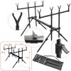 Rod Pod Baracuda #6, Aluminiu, 4 Lansete, Ajustabil, Inaltime 53-90cm, Lungime 74-128cm, Geanta Transport