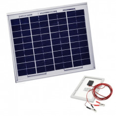 Panou Solar Fotovoltaic 20W 36 Celule 45x36cm Cablu Clesti 12V foto