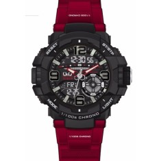 Ceas Barbatesc Sport Q&amp;Q cu cronometru si iluminare afisaj - GW86J800Y