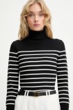 Answear.LAB pulover de cașmir culoarea negru, light, cu guler