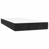 Cumpara ieftin Saltea cu arcuri buzunar, fermitate medie, negru, 80x200x20 cm, catifea