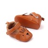 Pantofiori maro pentru fetite - Soricel (Marime Disponibila: 6-9 luni (Marimea, Superbaby
