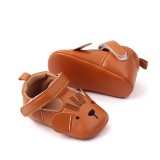 Pantofiori maro pentru fetite - Soricel (Marime Disponibila: 9-12 luni (Marimea