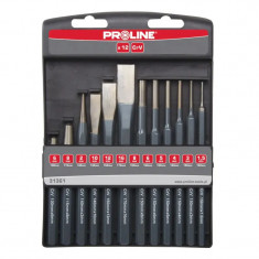 Set Dalti - Dornuri - Punctatoare Proline CR-VA Pentru Metal 12 Piese