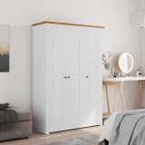VidaXL Șifonier cu 3 uși, alb, 118 x 50 x 171,5 cm, pin gama Panama