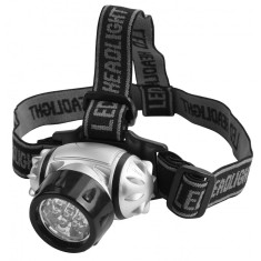 Lampa pentru cap cu 7 led-uri albe, 50 lumeni, 10 m, Tolsen
