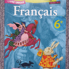 Francais 6e, Terre des lettres - Livre unique, 2013, 400 pag, stare f buna