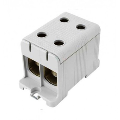 Clema terminala conexiune 1 pol gri Cu-Al 4x150mm &amp;sup2;, , , , , , , montare pe sina DIN 35mm 290A (Al) 320A ( Cu) foto