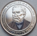 1/4 Balboa 2017 / 2018 Panama, Justo Arosemena, unc, km#181