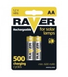 Set acumulatori Ni-MH Mignon AA R6 1.2V 600mAh pentru lampi solare, EMOS