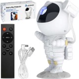 Proiector Astronaut LED Stele, cu Telecomandă, Nivele de Luminozitate Ajustabile, Funcție Lampă de Noapte