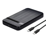 RACK carcasa metalica HDD 2.5 sau SSD SATA cu port USB 3.1 max.HDD 5TB USB TYPE C, Generic