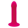 Dual Density Cushioned Core Vibrating Suction Cup Silicone Dildo 6.5 Inch