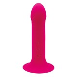 Cumpara ieftin Dual Density Cushioned Core Vibrating Suction Cup Silicone Dildo 6.5 Inch