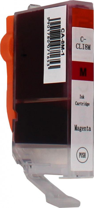Cartus de imprimante inkjet pentru Canon , 0622B / CLI8M , magenta , 14 ml , bulk