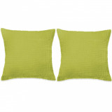 Set perne, 2 buc. verde, 60 x 60 cm, velur