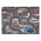 COVOR REBEL ROADS Racers 97 Străzi, mașini antiderapant pentru copii - gri, 95x133 cm